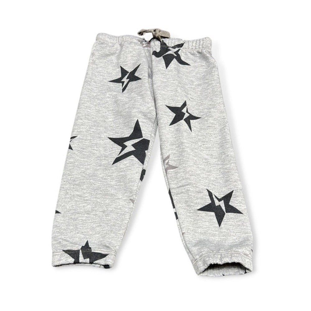 NWT T2Love Grey Draw String Sweat Pant Stars